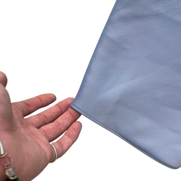 Urban Outfitters Silky Blue Lace Trim Mini Slip Dress - Picture 7 of 8